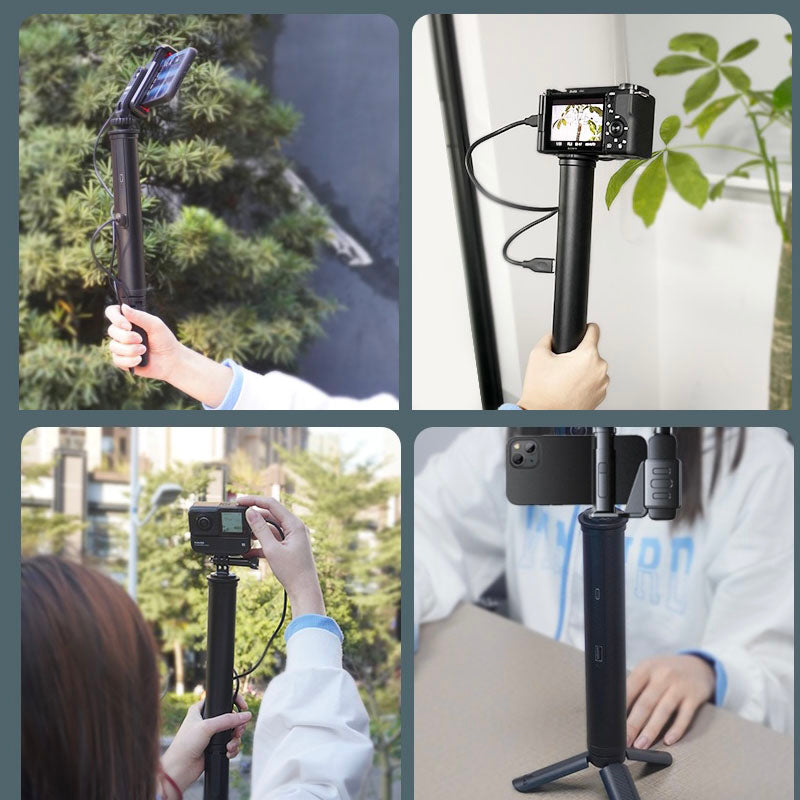 Uniqkart Telescopic Selfie Stick Monopod with Charging Function for Sports Camera