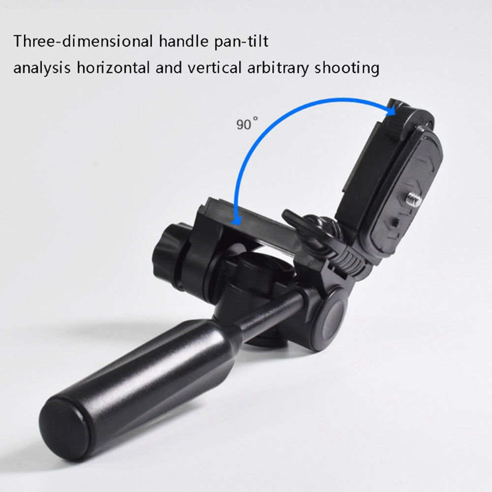 Q111 Adjustable Gimbal Panoramic Tripod Connector Quick Release Plate Camera Mobile Phone Mount with Plastic Handle