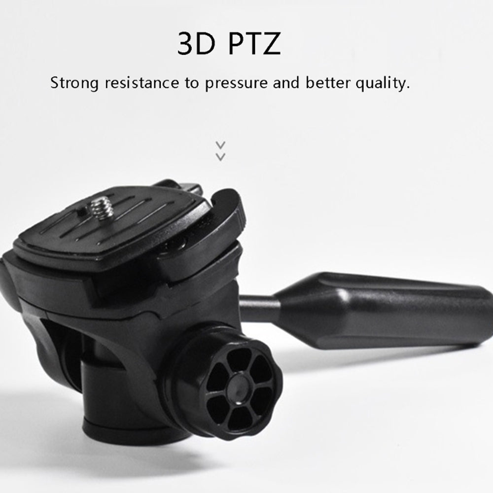 Q111 Adjustable Gimbal Panoramic Tripod Connector Quick Release Plate Camera Mobile Phone Mount with Plastic Handle