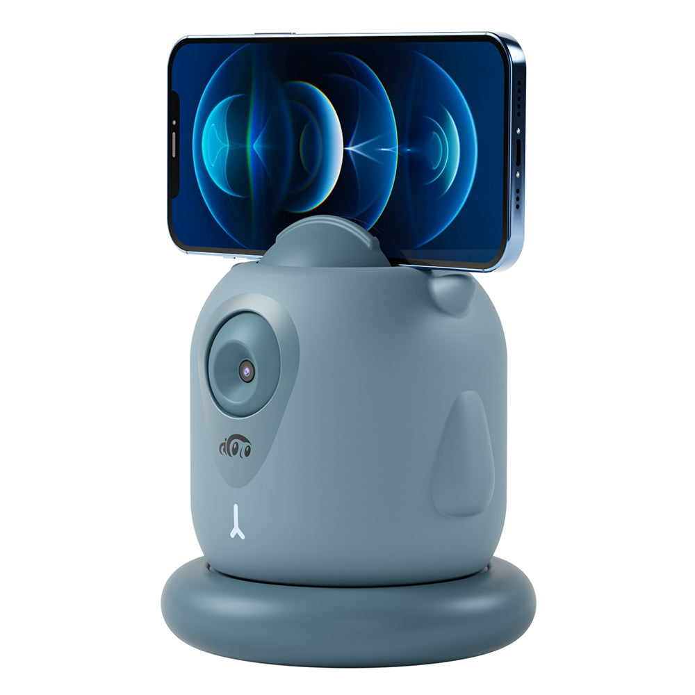 TELESIN TE-GPYT-002 Little Demon Smart Tracker Auto Face Tracking Stabilizer Smart Shooting Gimbal 360 Rotating Vlog Live Video Phone Holder with 1/4 Adapter Mount for GoPro iPhone Samsung - Cyan