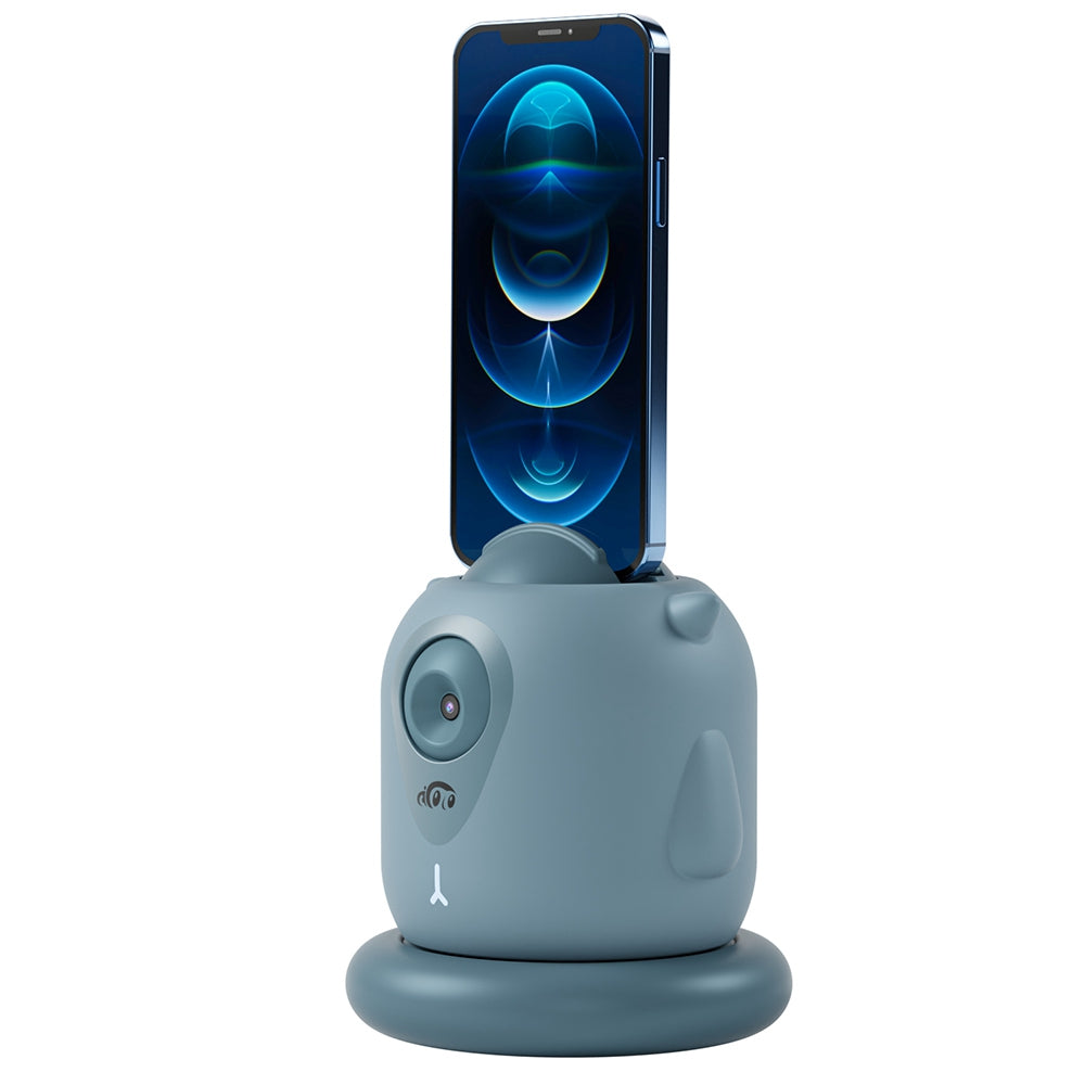 TELESIN TE-GPYT-002 Little Demon Smart Tracker Auto Face Tracking Stabilizer Smart Shooting Gimbal 360 Rotating Vlog Live Video Phone Holder with 1/4 Adapter Mount for GoPro iPhone Samsung - Cyan