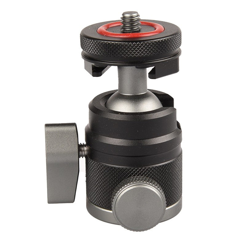 VELEDGE VD-M4 Micro SLR Mount Adapter Mini Metal Ball Gimbal with Cold Shoe, Camera Accessories