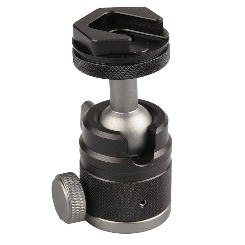 VELEDGE VD-M4 Micro SLR Mount Adapter Mini Metal Ball Gimbal with Cold Shoe, Camera Accessories