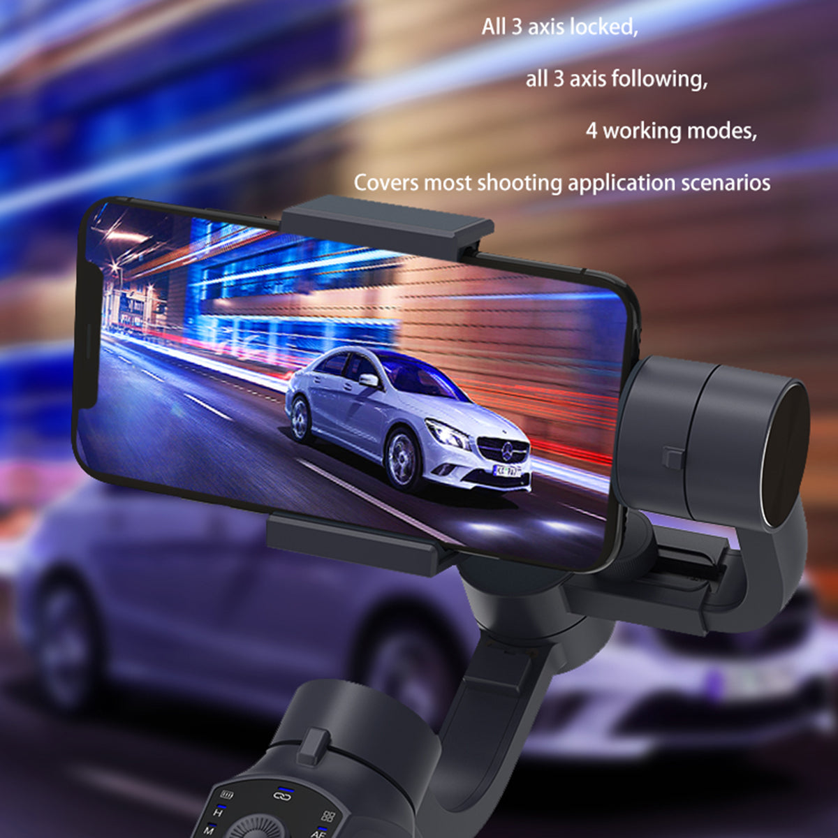 F10 Three-Axis Anti-Shake Selfie Stick Tripod Phone Holder Gimbal Stabilizer Support APP for Vlog Live-Streaming