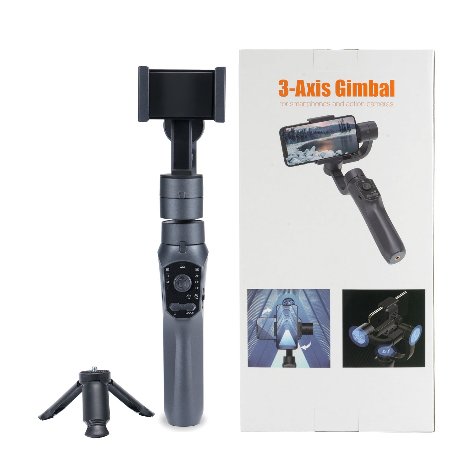 F10 Three-Axis Anti-Shake Selfie Stick Tripod Phone Holder Gimbal Stabilizer Support APP for Vlog Live-Streaming