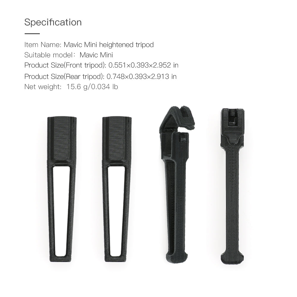 RCSTQ Heighten Stand Landing Gear Extended Holder for DJI Mavic Mini