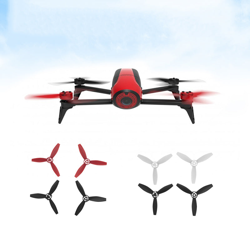 4PCS/Set Plastic Propellers Props Rotor for Parrot Bebop 2 Drone Quadcopter - Black / Red