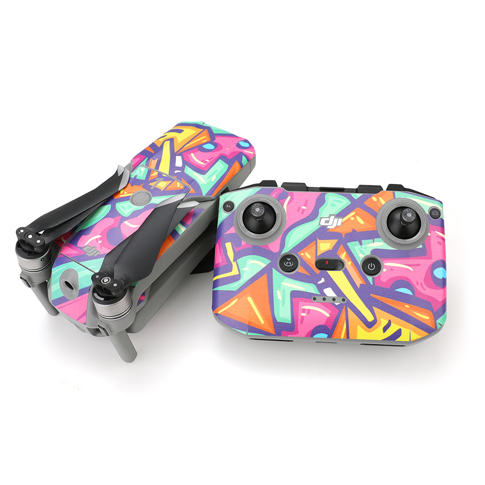 RCSTQ Graffiti Style Sticker Set Protective Film for DJI Mavic Air 2 - DC01