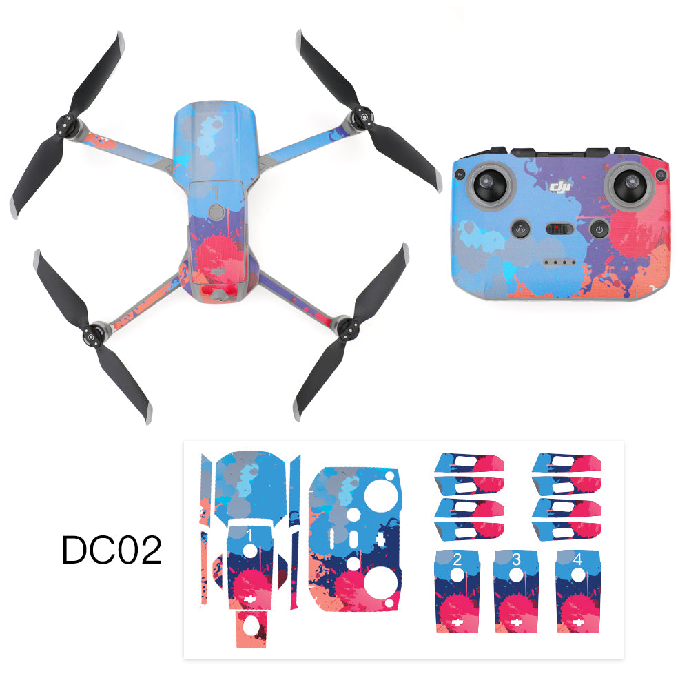 RCSTQ Graffiti Style Sticker Set Protective Film for DJI Mavic Air 2 - DC02