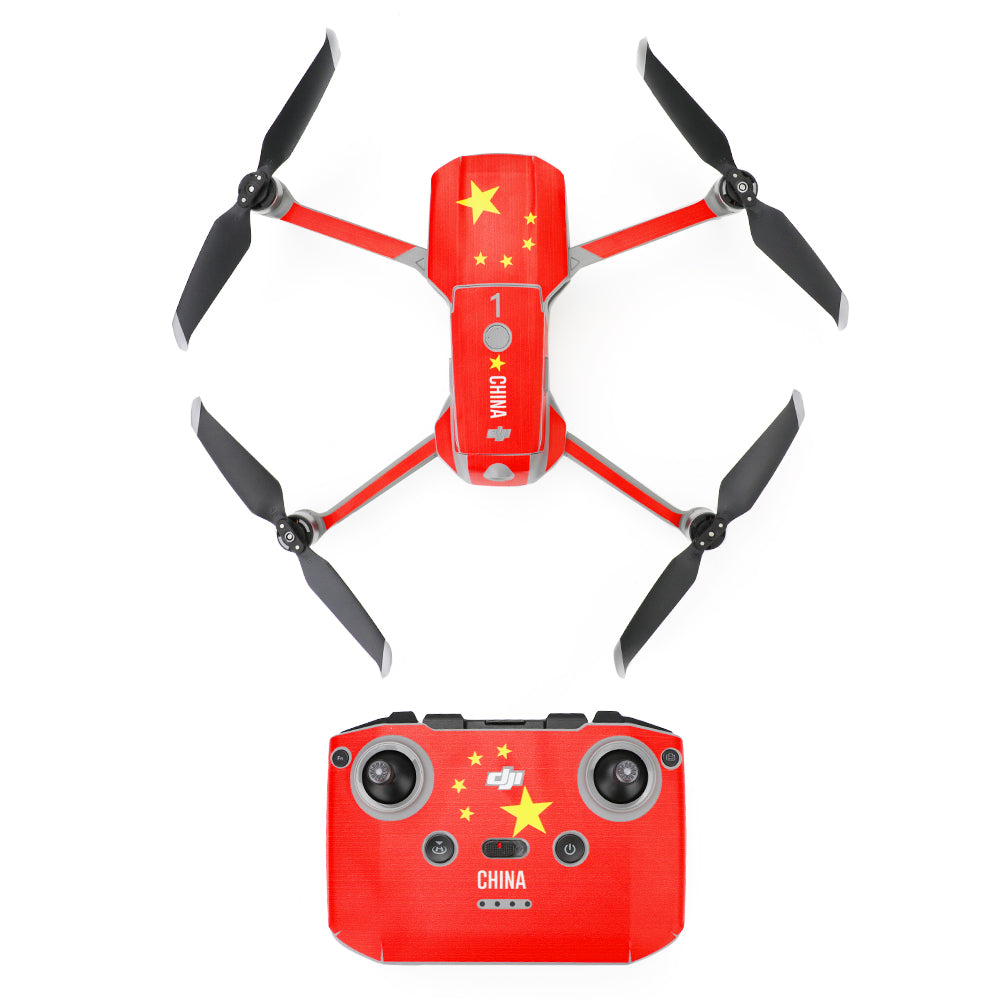 RCSTQ Graffiti Style Sticker Set Protective Film for DJI Mavic Air 2 - Red