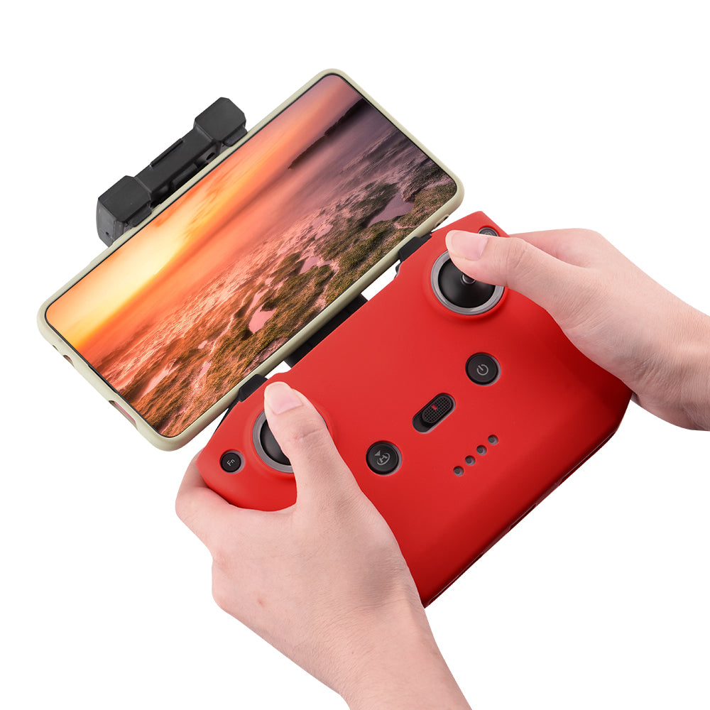 EWB7559 Remote Control Silicone Dust Protective Cover Sleeve for Mavic Air 2 Drone - Red