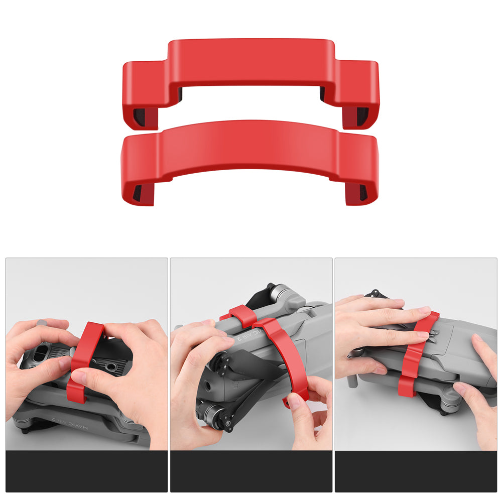 Propeller Fixing Holder Blade Stabilizer Protection Clip Arm Fixator for DJI Mavic Air 2 Drone - Red
