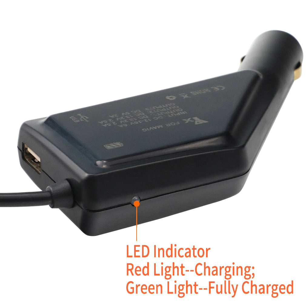 3-in-1 Dual-Battery Car Charger Safe Fast Remote Controller Outdoor Charging Intelligent with USB Port for DJI Mavic Pro