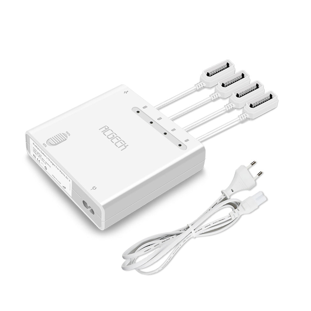 RCSTQ Drone Multi Battery Charger Intelligent Fast Charging Hub for DJI Mavic Air 2 - EU Plug