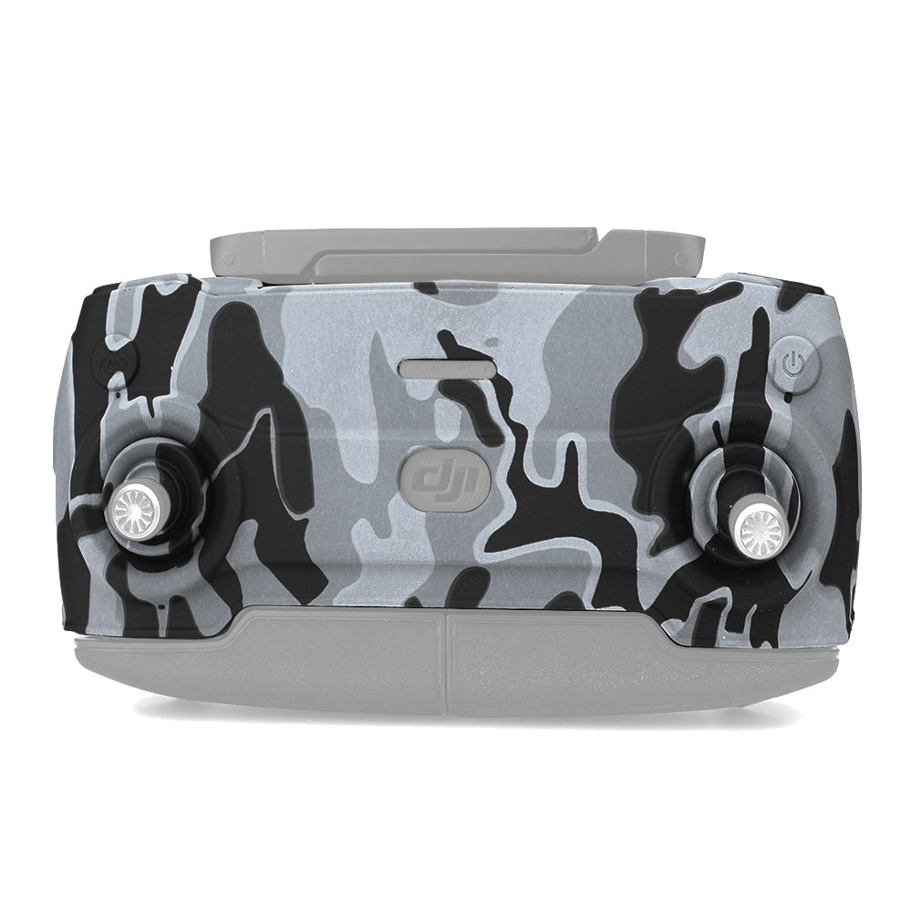 RCSTQ Camouflage Style Soft Silicone Remote Controller Protective Case for DJI Mavic Mini Drone - Grey