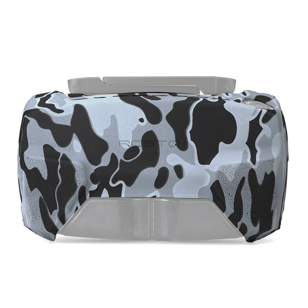 RCSTQ Camouflage Style Soft Silicone Remote Controller Protective Case for DJI Mavic Mini Drone - Grey