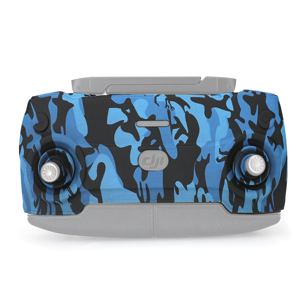 RCSTQ Camouflage Style Soft Silicone Remote Controller Protective Case for DJI Mavic Mini Drone - Blue