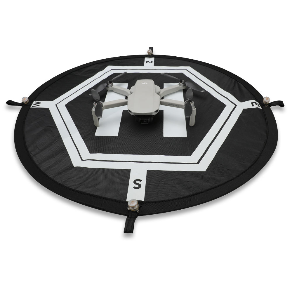 RCSTQ 55cm Luminous Parking Apron Foldable Landing Pad + 4 Night Lights for DJI Mavic Mini/Air 2