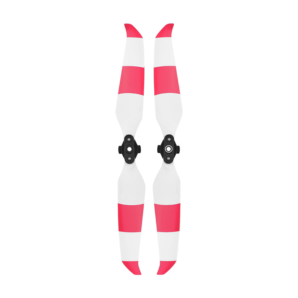 1 Pair Propellers Quick Release Blade Props Low Noise Colored Propellers for DJI Mavic Air 2 - Red/White