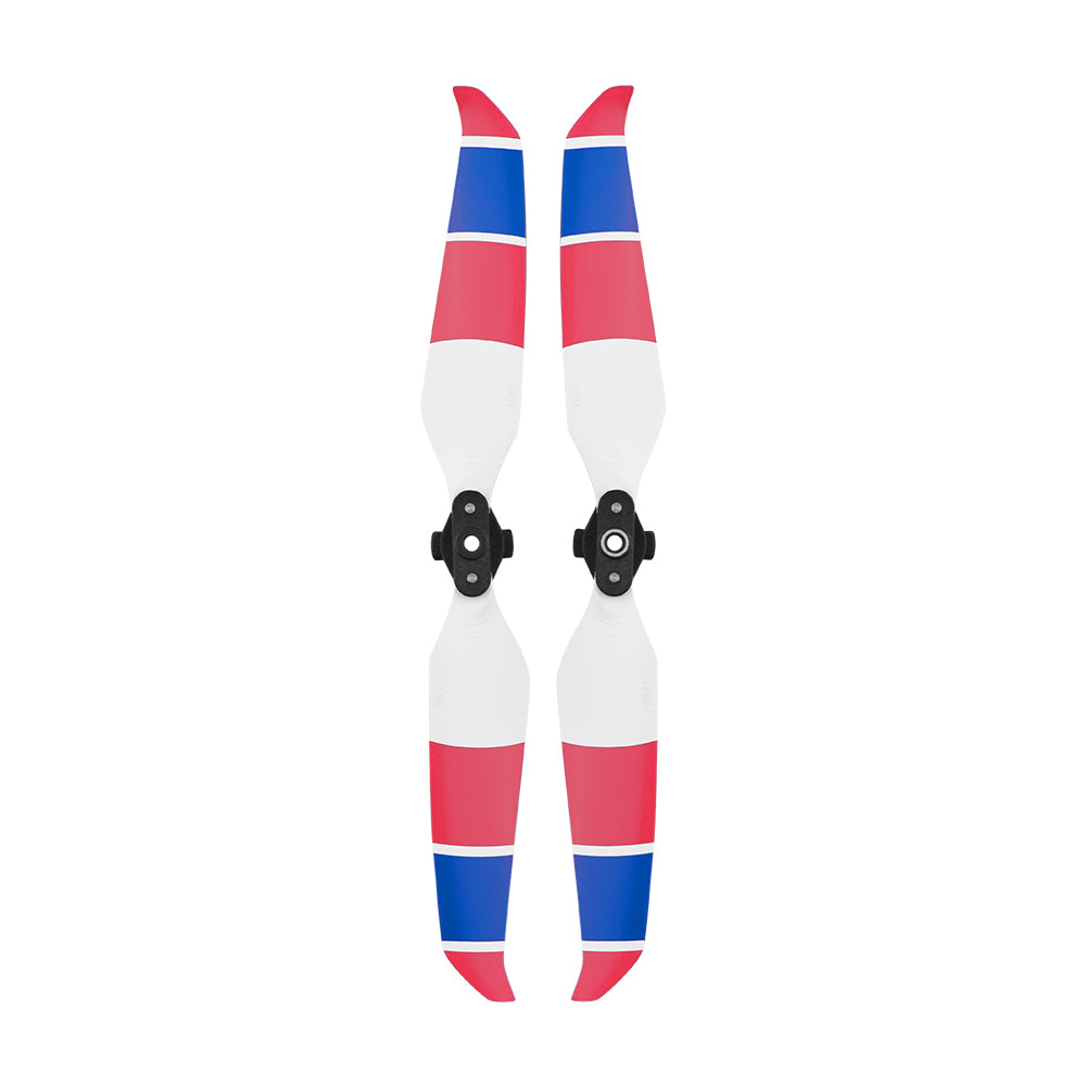 1 Pair Propellers Quick Release Blade Props Low Noise Colored Propellers for DJI Mavic Air 2 - Red/Blue/White