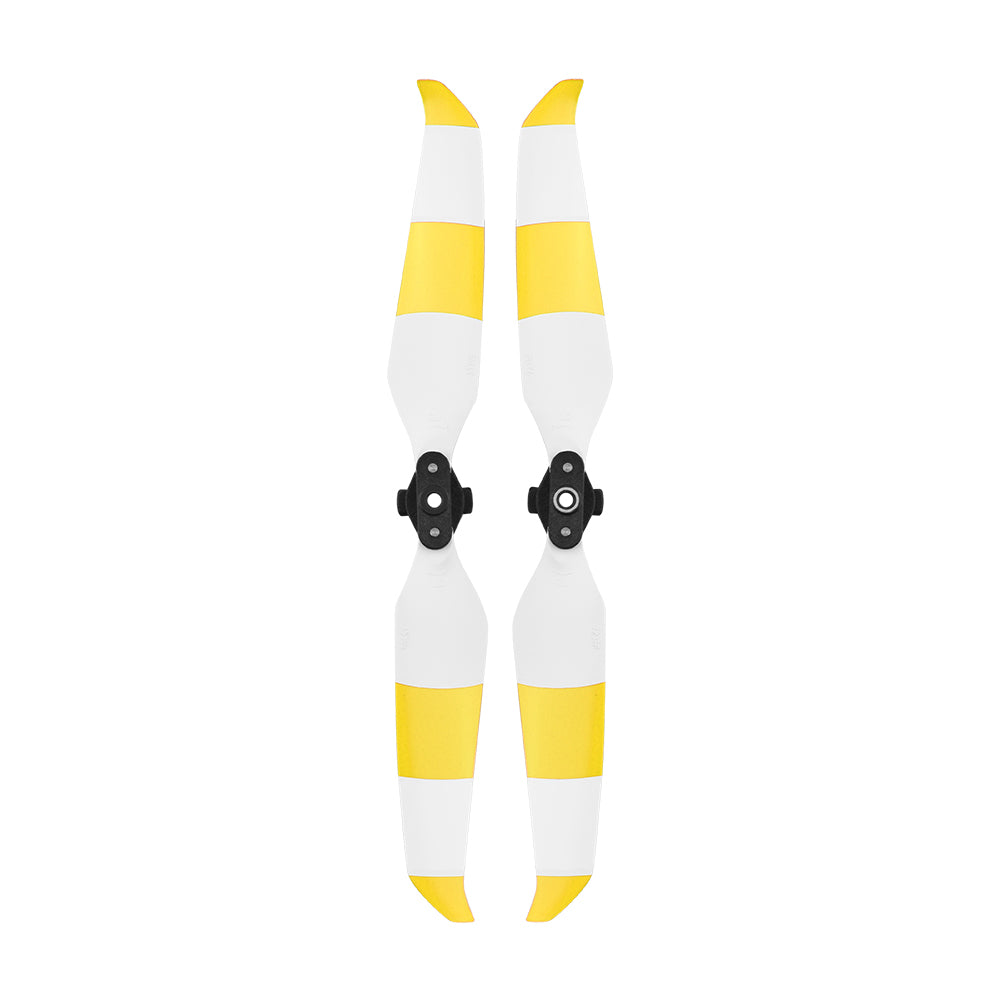 1 Pair Propellers Quick Release Blade Props Low Noise Colored Propellers for DJI Mavic Air 2 - Yellow/White