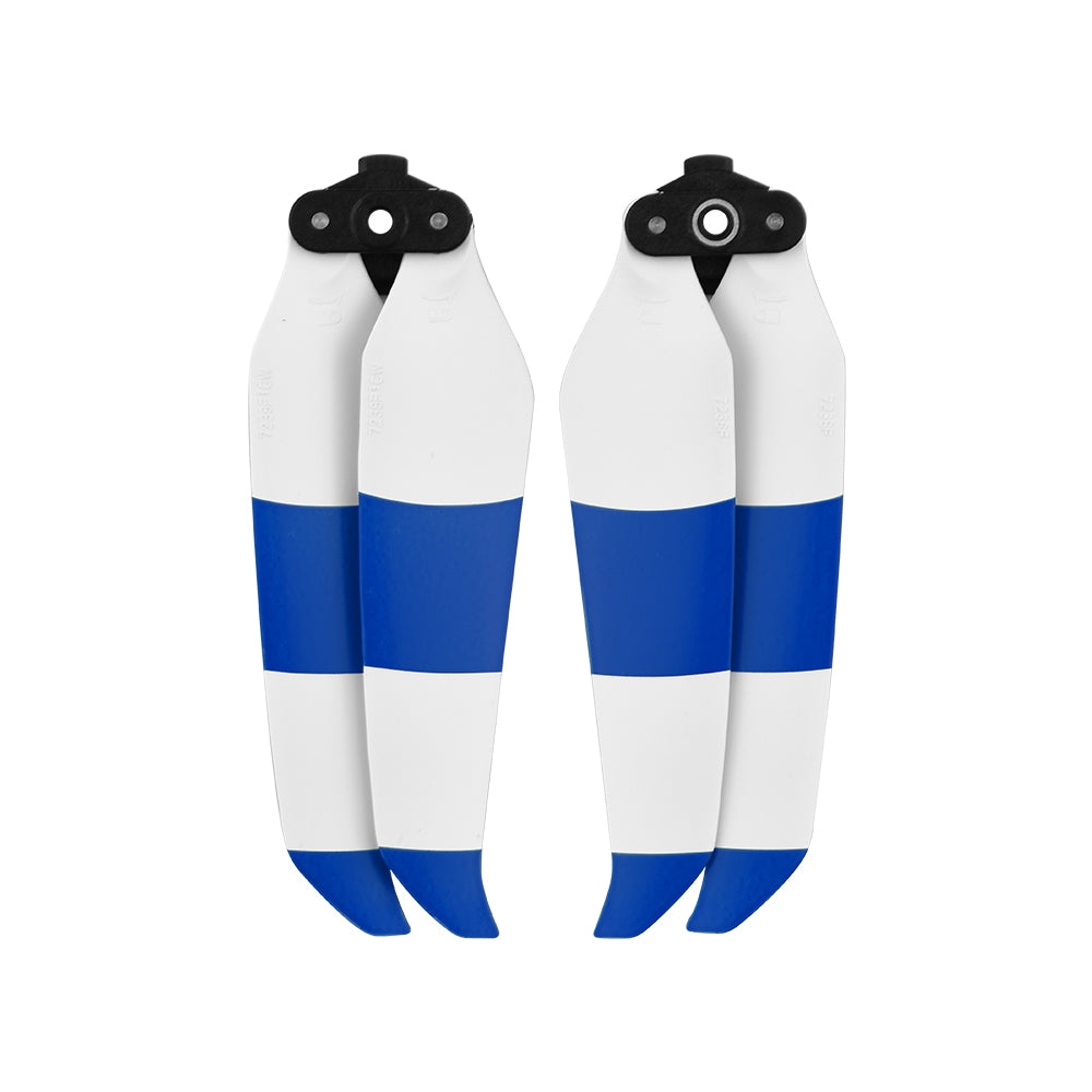 1 Pair Propellers Quick Release Blade Props Low Noise Colored Propellers for DJI Mavic Air 2 - Blue/White