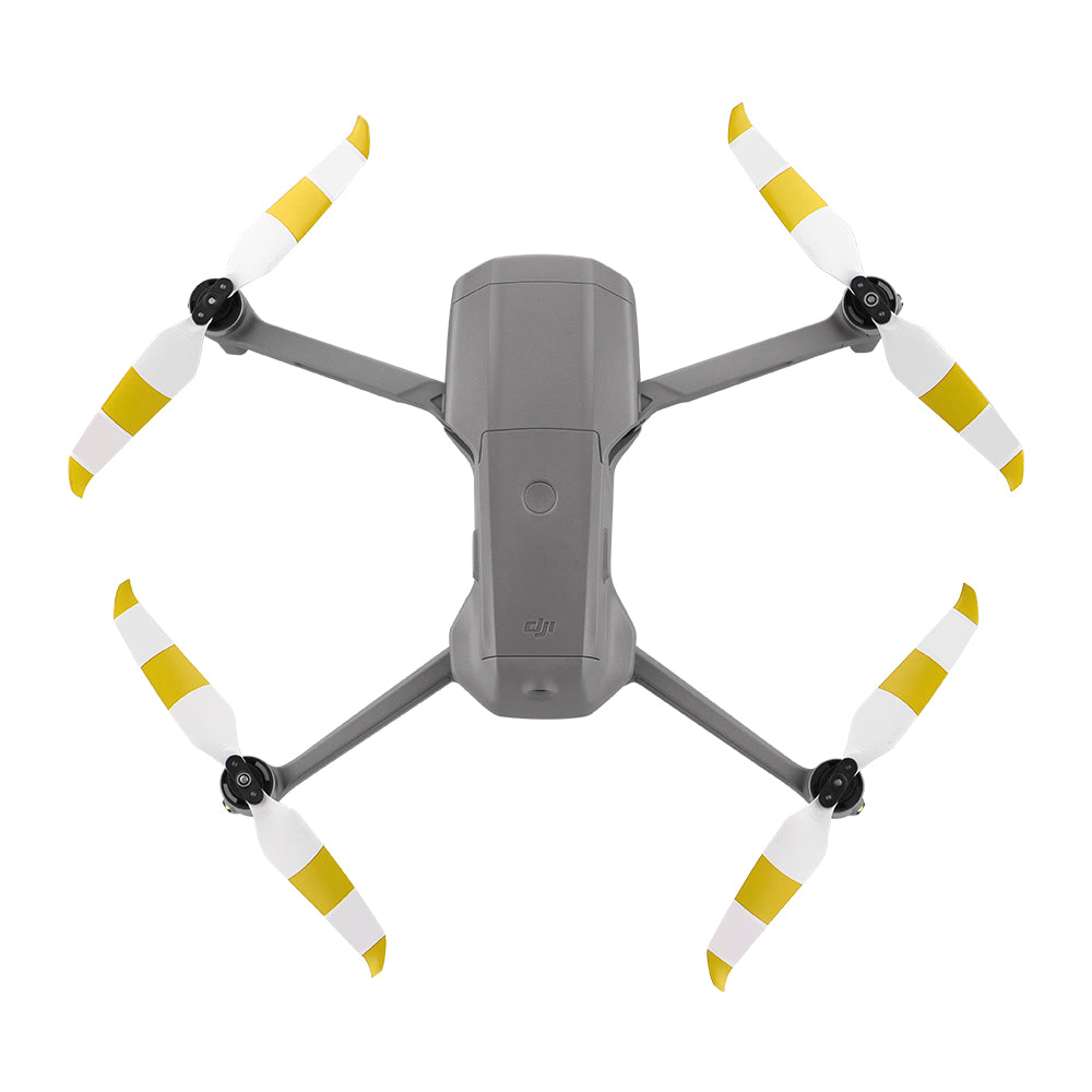 2 Pairs Blade Props Quick Release Propellers for DJI Mavic Air 2 - Yellow/White