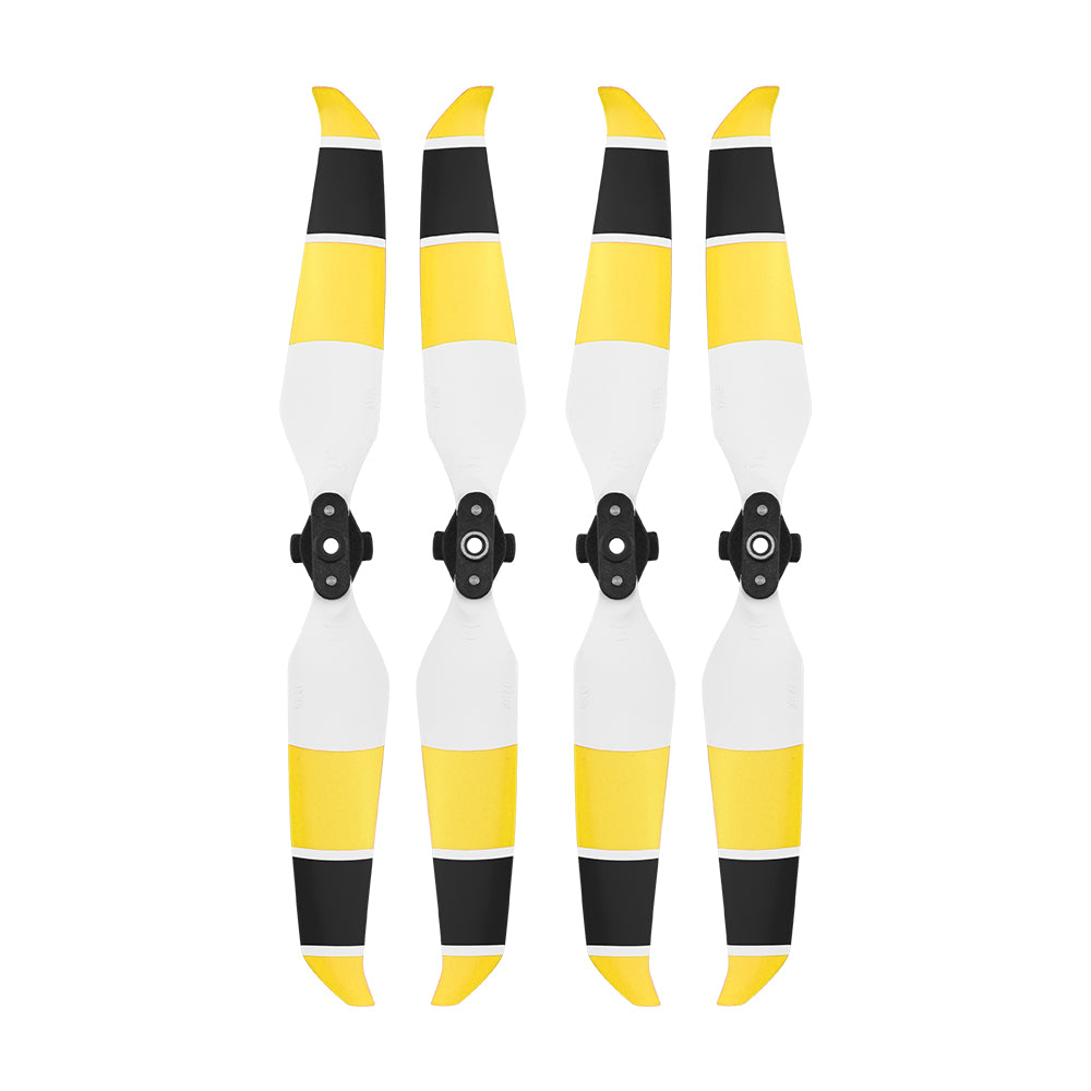 2 Pairs Blade Props Quick Release Propellers for DJI Mavic Air 2 - Yellow/Black/White