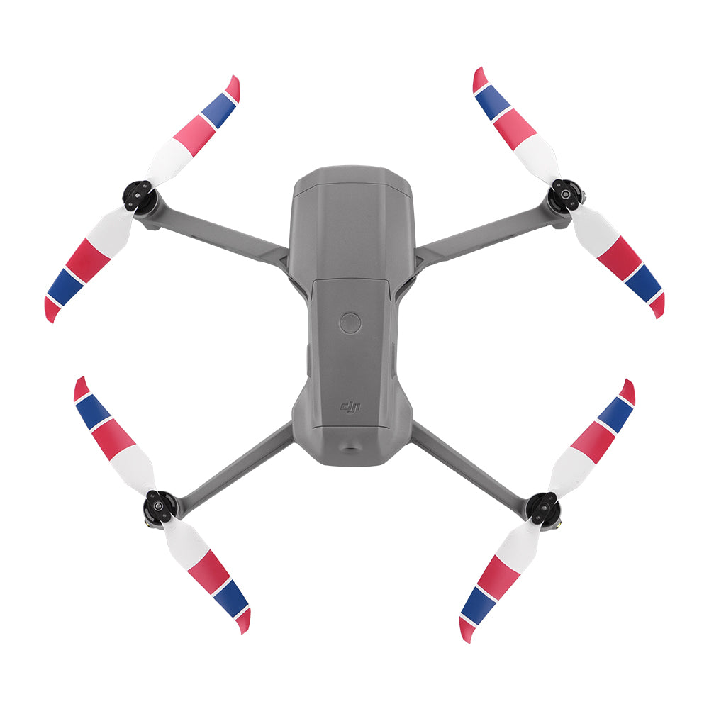 4 Pairs Propellers Quick Release Blade Props Low Noise Colored Propellers for DJI Mavic Air 2 - Red/Blue/White