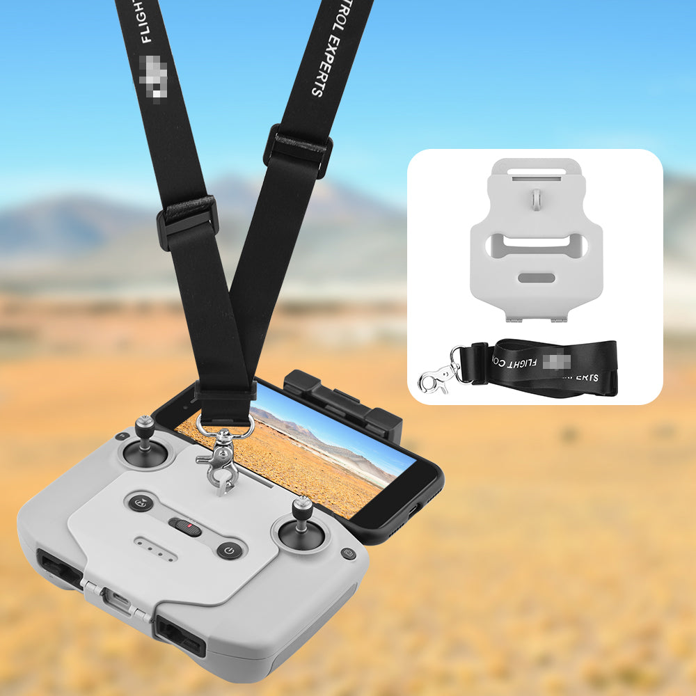 Remote Control Hook Holder with Strap Adjustable Lanyard for DJI Mavic Air 2 - Black