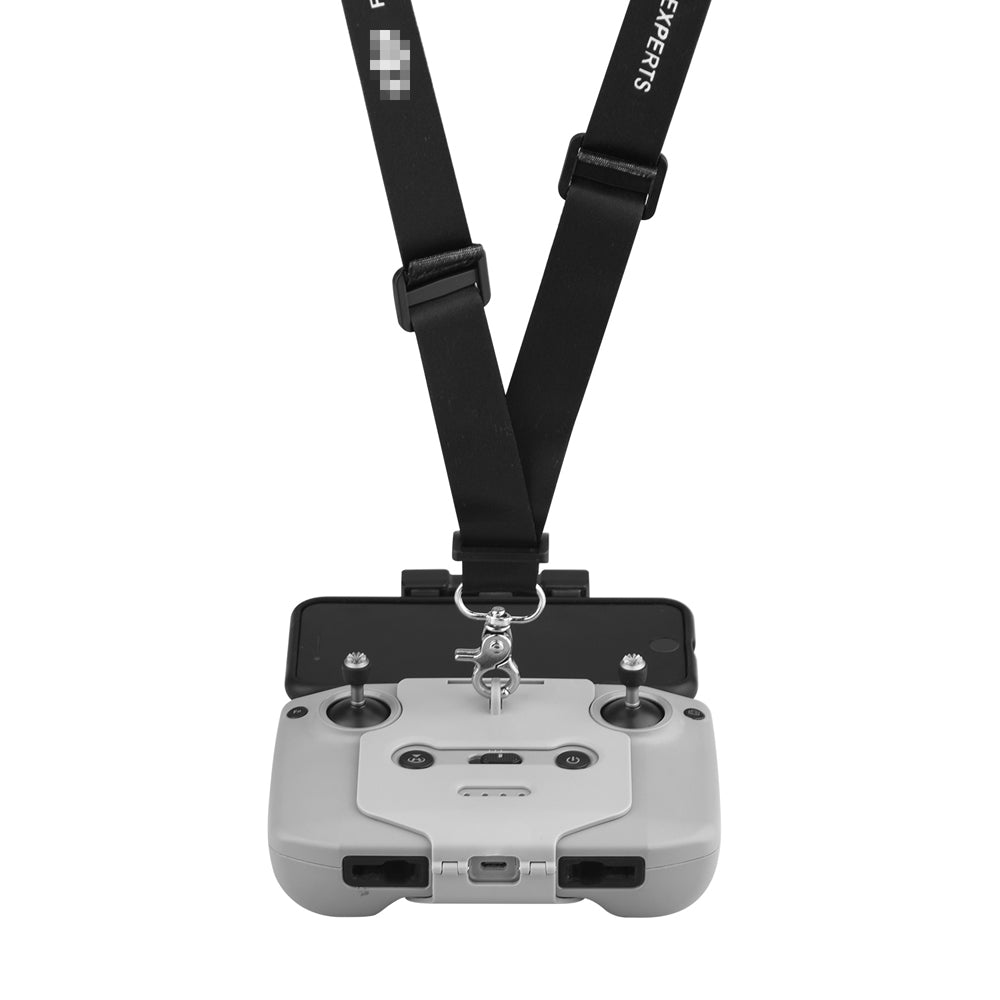 Remote Control Hook Holder with Strap Adjustable Lanyard for DJI Mavic Air 2 - Black