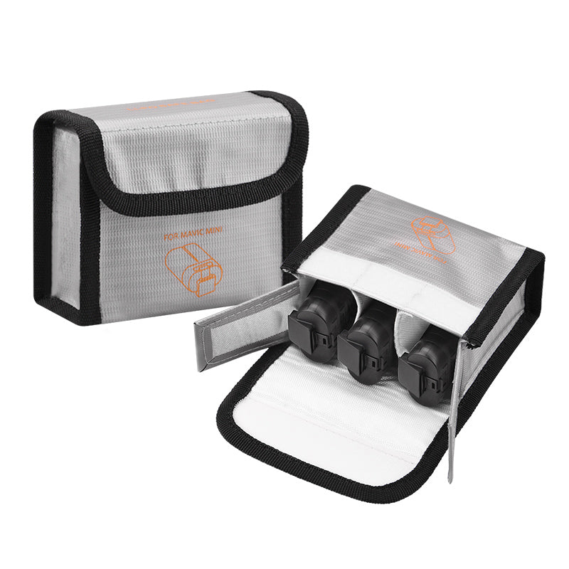 Lithium Battery Explosion-Proof Safety Storage Bag for DJI Mavic Mini Drone, Size: 8.5 x 11.3 x 4.7cm
