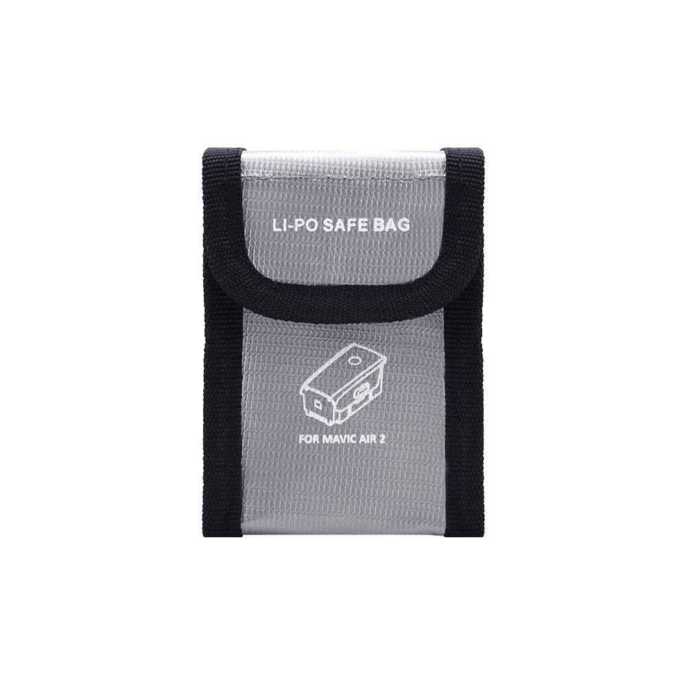 Silver Li-Po Battery Explosion-proof Safety Protection Bag for DJI Mavic Air 2 Drone, Size: 11 x 5.5 x 7cm