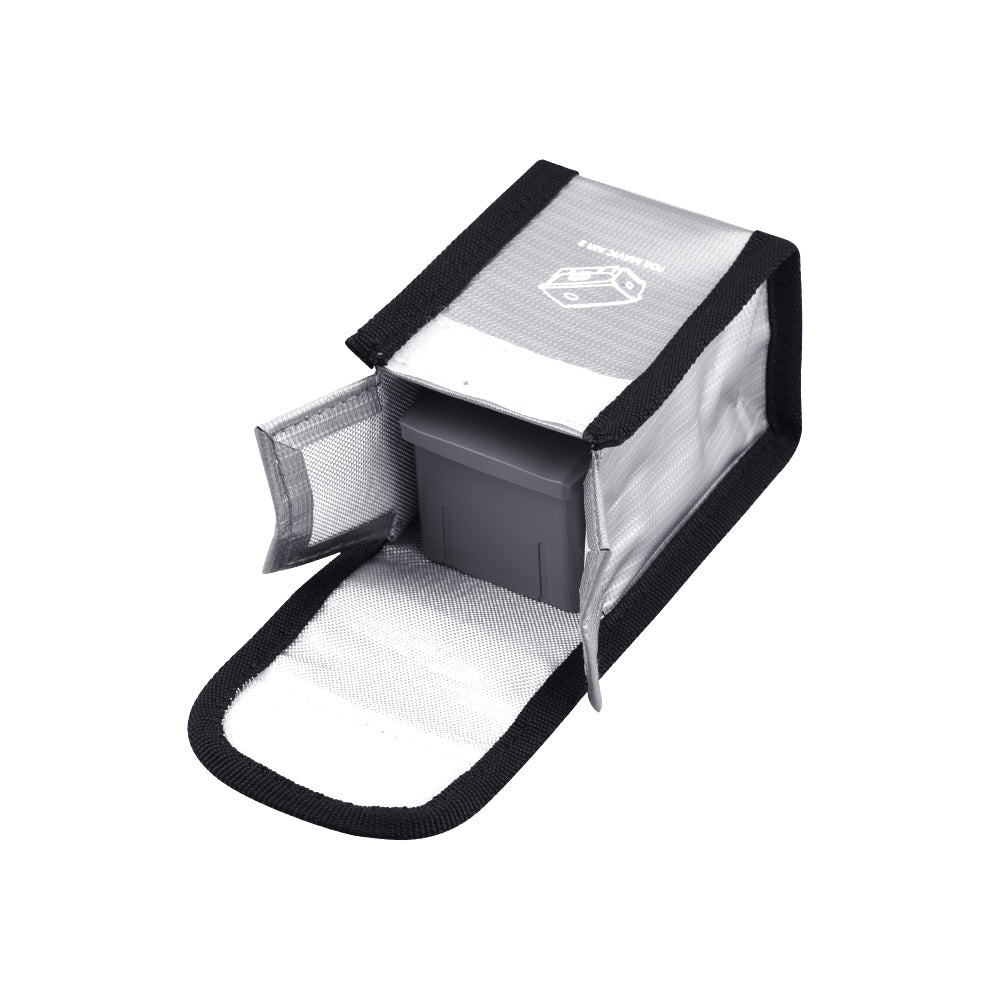 Silver Li-Po Battery Explosion-proof Safety Protection Bag for DJI Mavic Air 2 Drone, Size: 11 x 5.5 x 7cm