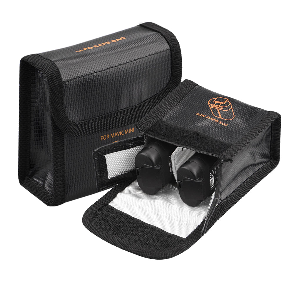 Safety Protection Lithium Battery Explosion-proof Bag for DJI Mavic Mini Drone, Size: 9 x 9.2 x 5cm