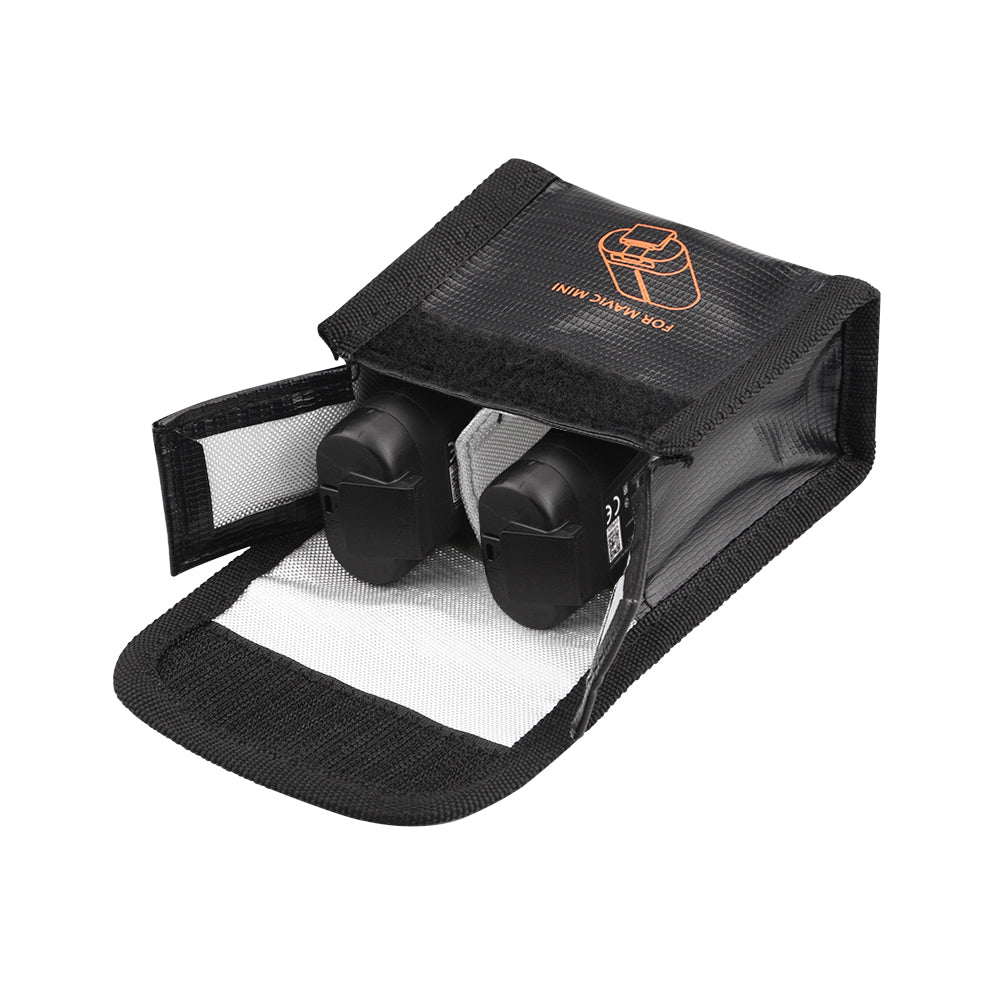 Safety Protection Lithium Battery Explosion-proof Bag for DJI Mavic Mini Drone, Size: 9 x 9.2 x 5cm