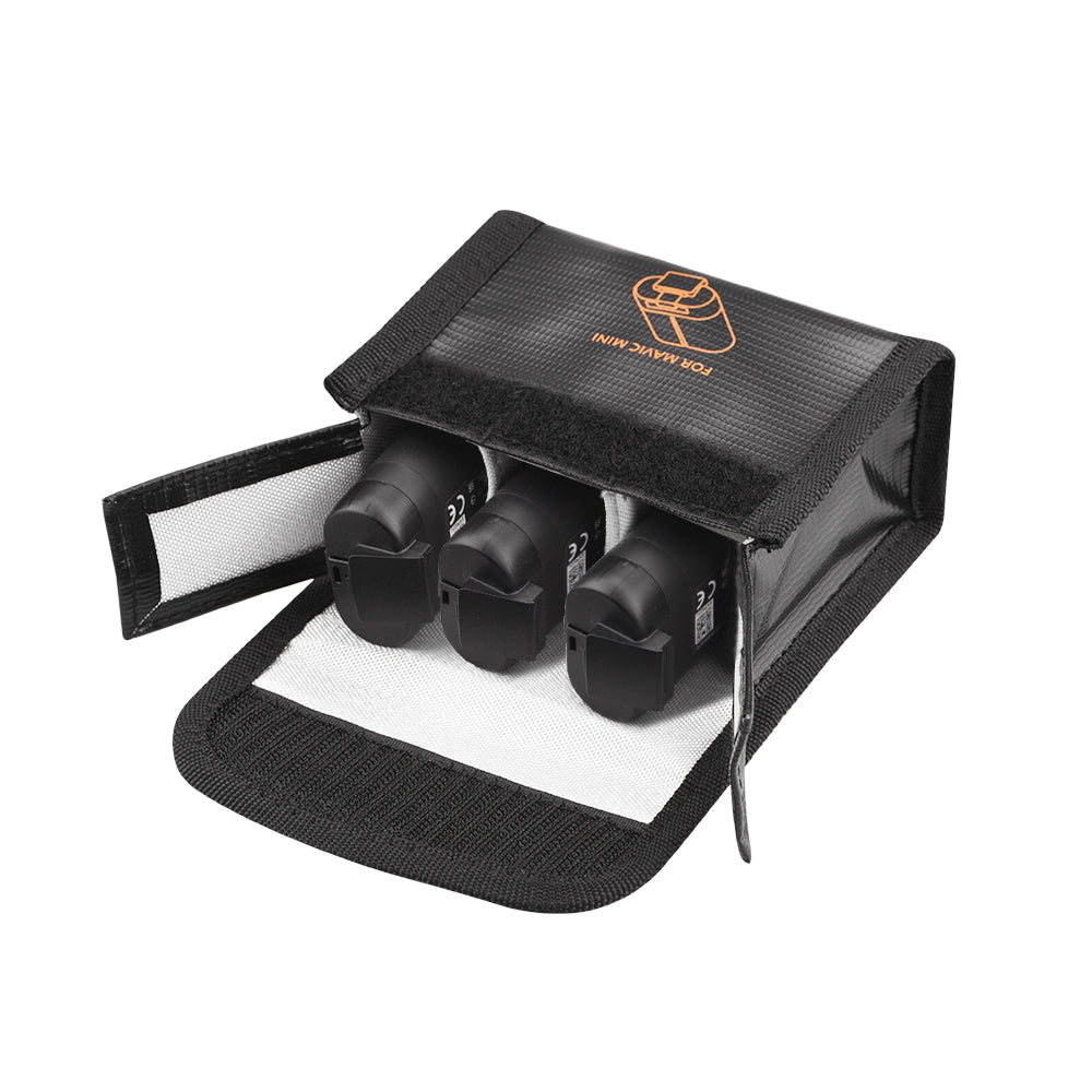 Explosion-proof Safety Protection Lithium Battery Storage Bag for DJI Mavic Mini Drone, Size: 9 x 11.3 x 5cm
