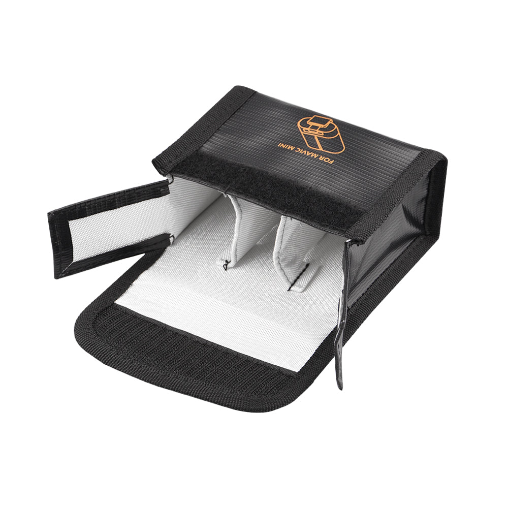 Explosion-proof Safety Protection Lithium Battery Storage Bag for DJI Mavic Mini Drone, Size: 9 x 11.3 x 5cm