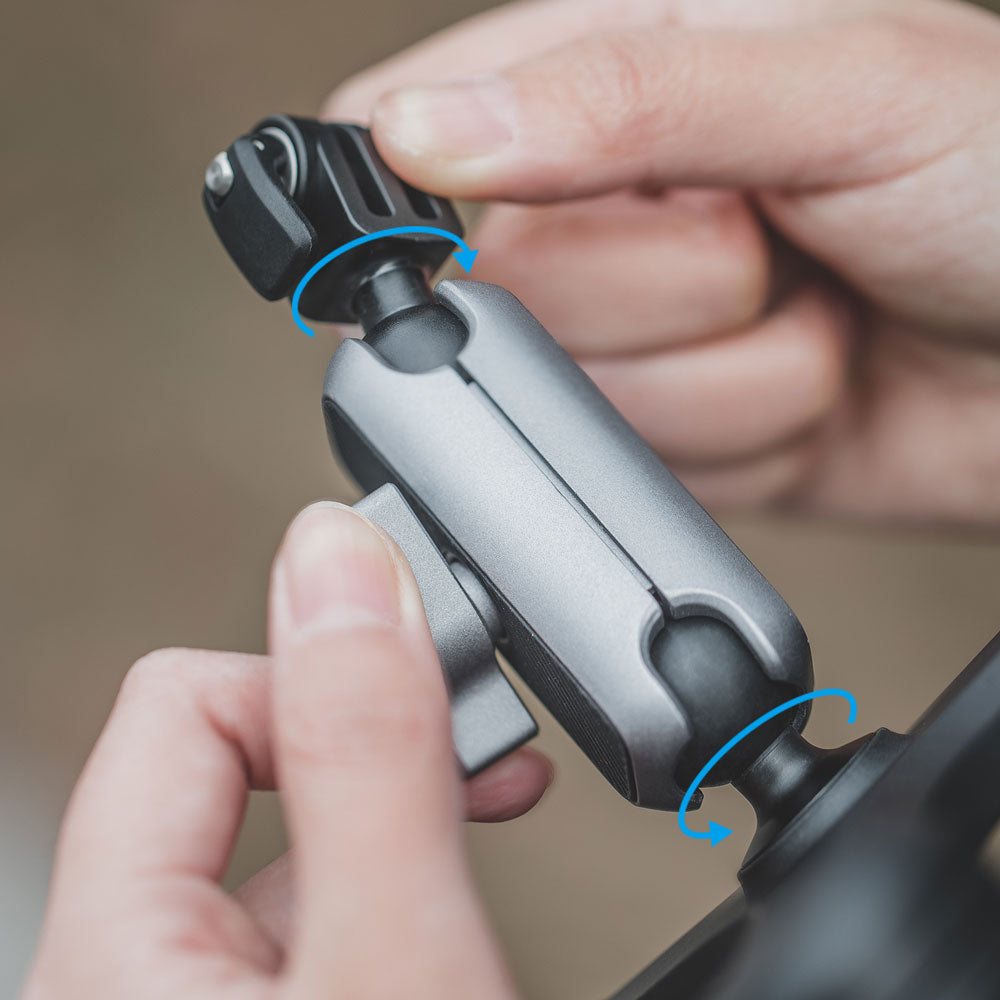 Triple Suction Cup Mount with 1/4 Threaded Head 360 Degree Tripod Ball Head