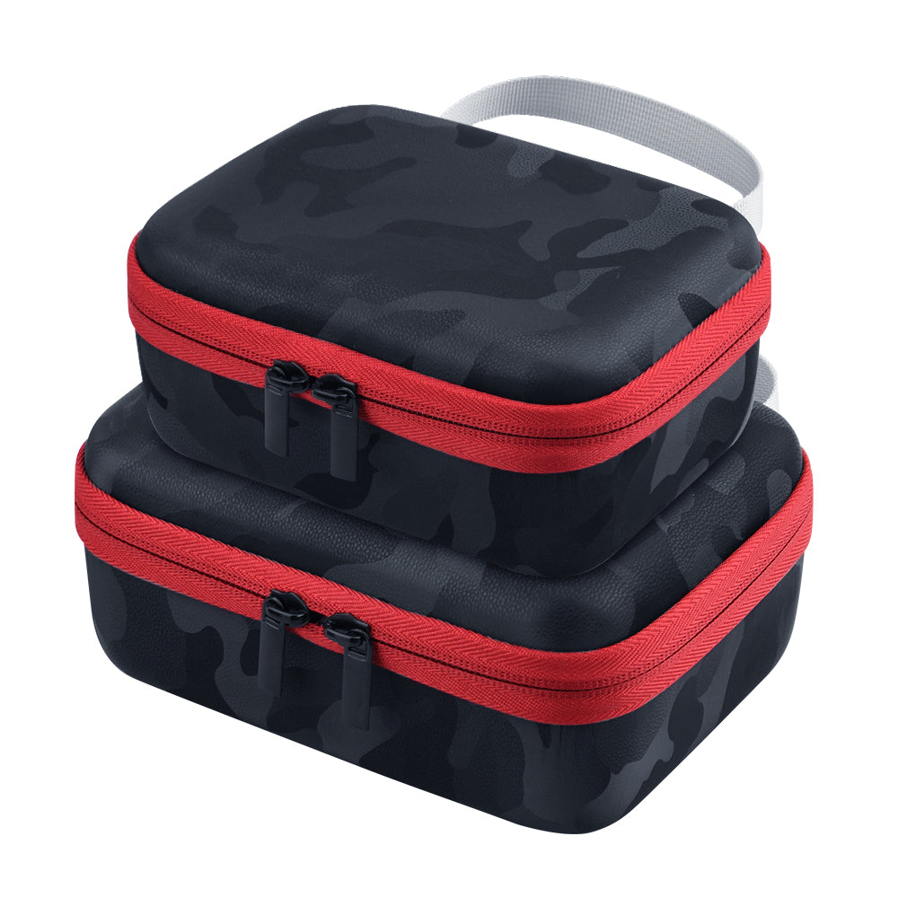 2Pcs/Set Camouflage Pattern Carrying Case Drone Body Bag + Remote Controller Storage Bag (EWB8240_3) for Mavic MINI 2 - Black