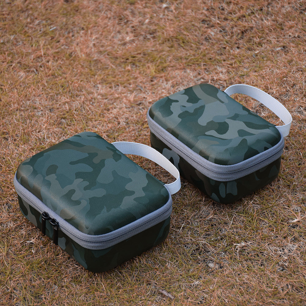 2Pcs/Set Camouflage Pattern Carrying Case Drone Body Bag + Remote Controller Storage Bag (EWB8240_3) for Mavic MINI 2 - Green