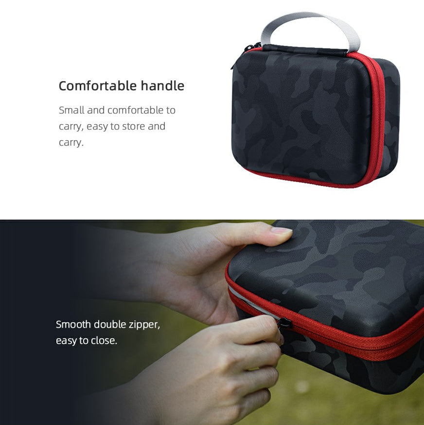 2Pcs/Set Camouflage Pattern Carrying Case Drone Body Bag + Remote Controller Storage Bag (EWB8240_3) for Mavic MINI 2 - Green