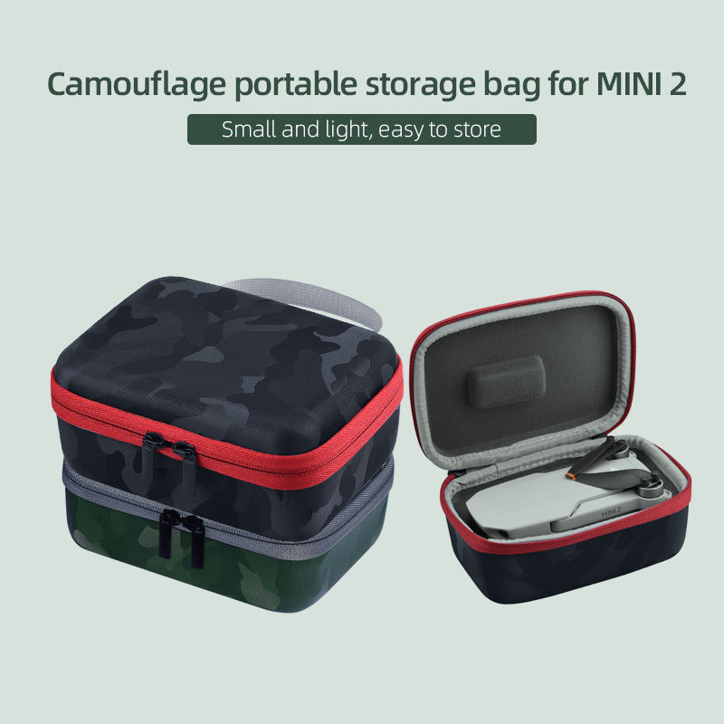 Camouflage Pattern Carrying Case Drone Body Bag (EWB8240_1) for Mavic MINI 2 - Green