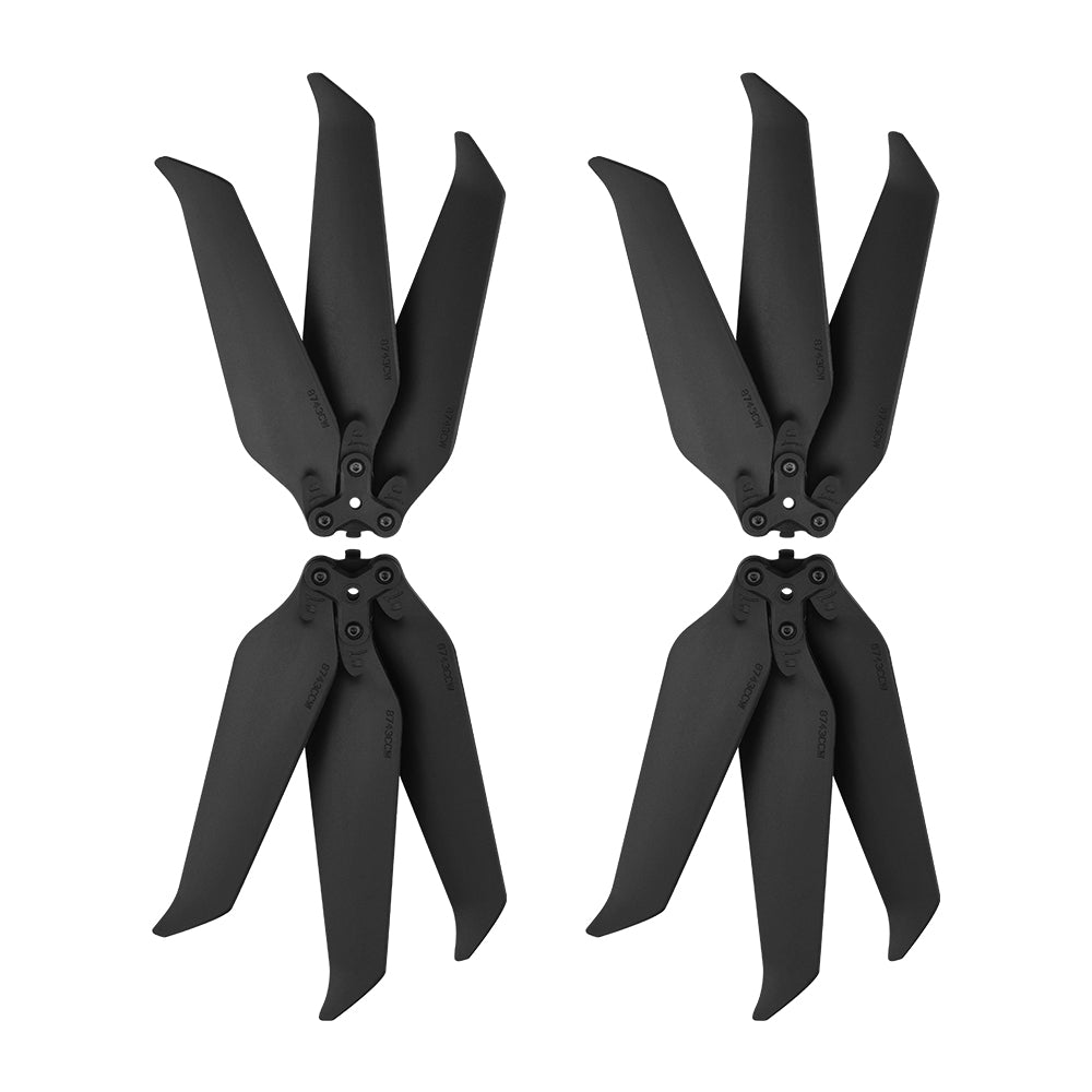 2 Pairs Low-Noise Nylon Three-Blade Propellers Accessories for DJI Mavic 2 8743F