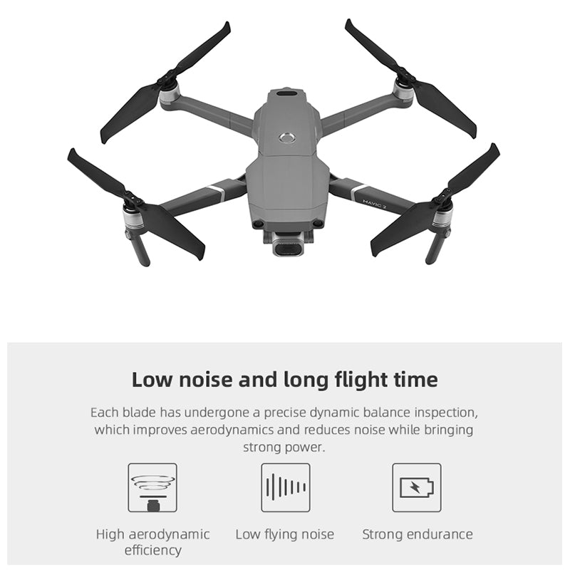 4 Pairs Low-Noise Nylon Fiber Propellers Drone Accessories for DJI Mavic 2 8743F