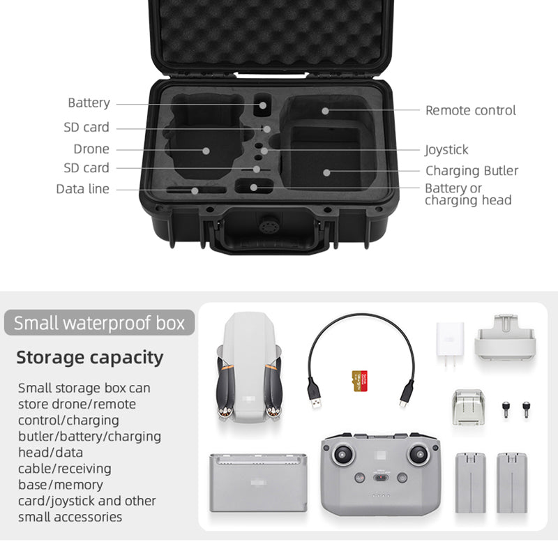 Small Explosion-proof Safety Box Waterproof Storage Bag Hard Case for DJI MAVIC MINI 2 Drone Accessories