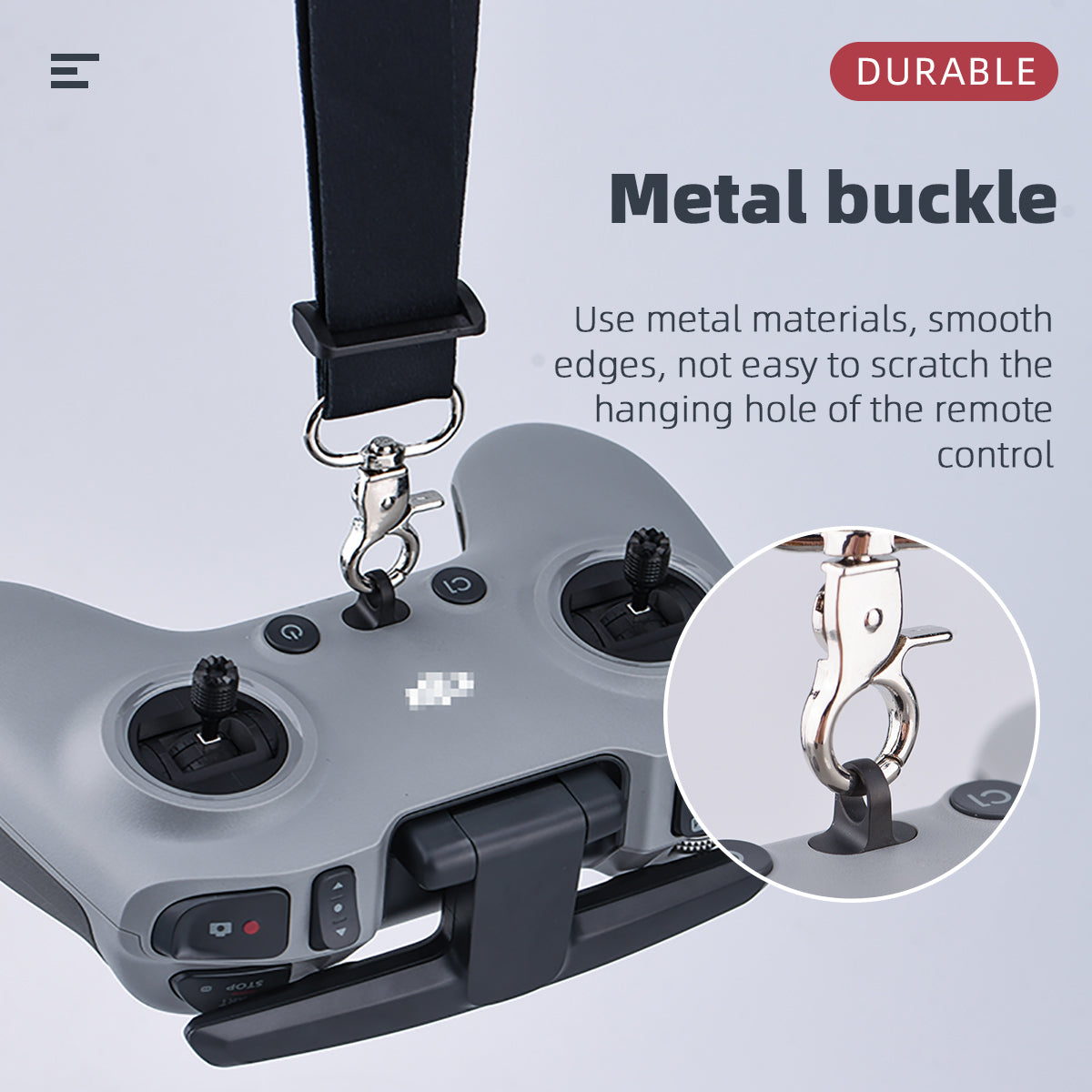 Max2473 Anti-lost Safety Strap Lanyard for FPV Combo Remote Control - Black