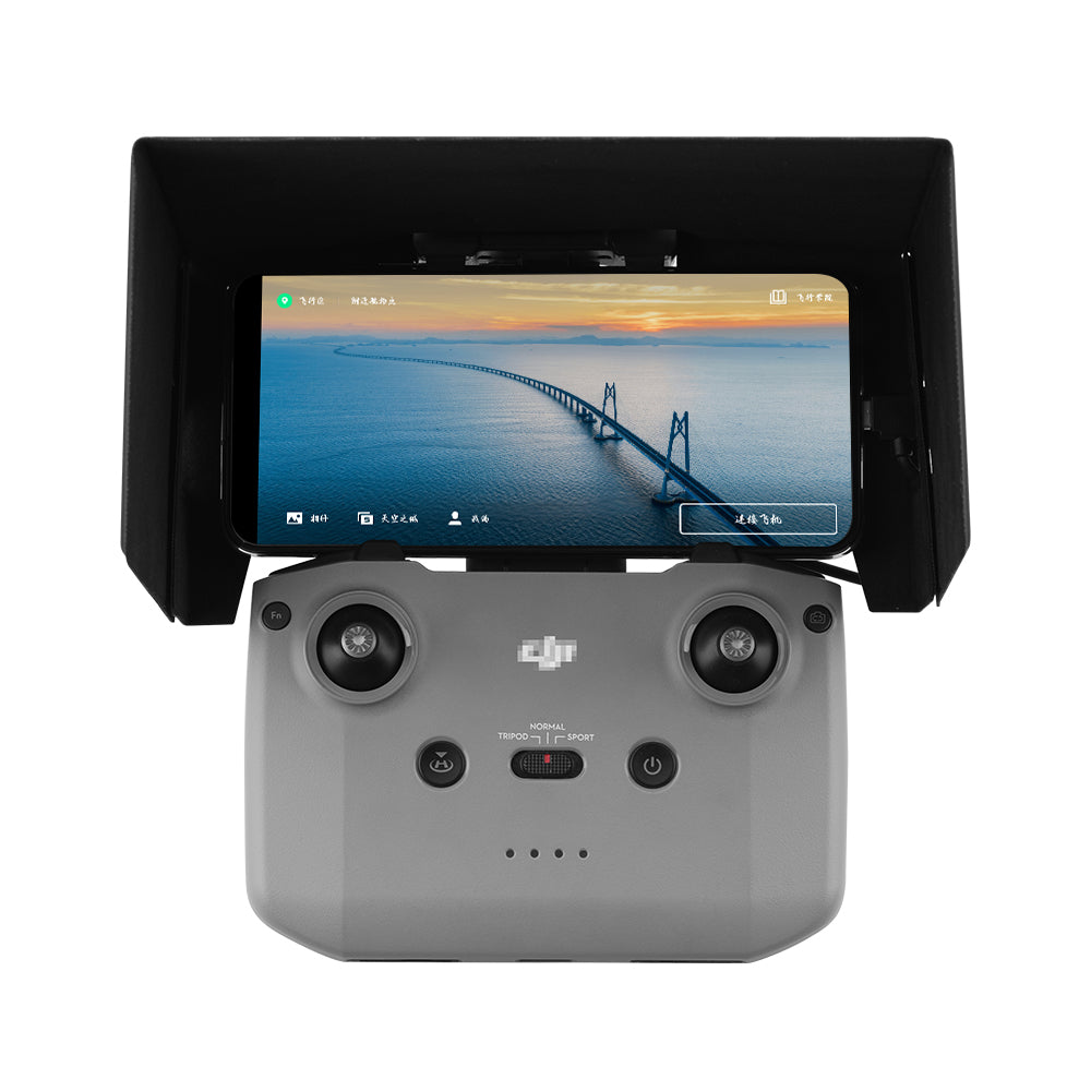 EWB8495 Remote Control Mount Mobile Phone Sun Hood Sunshade for DJI Mavic Air 2/Mini 2 Drone