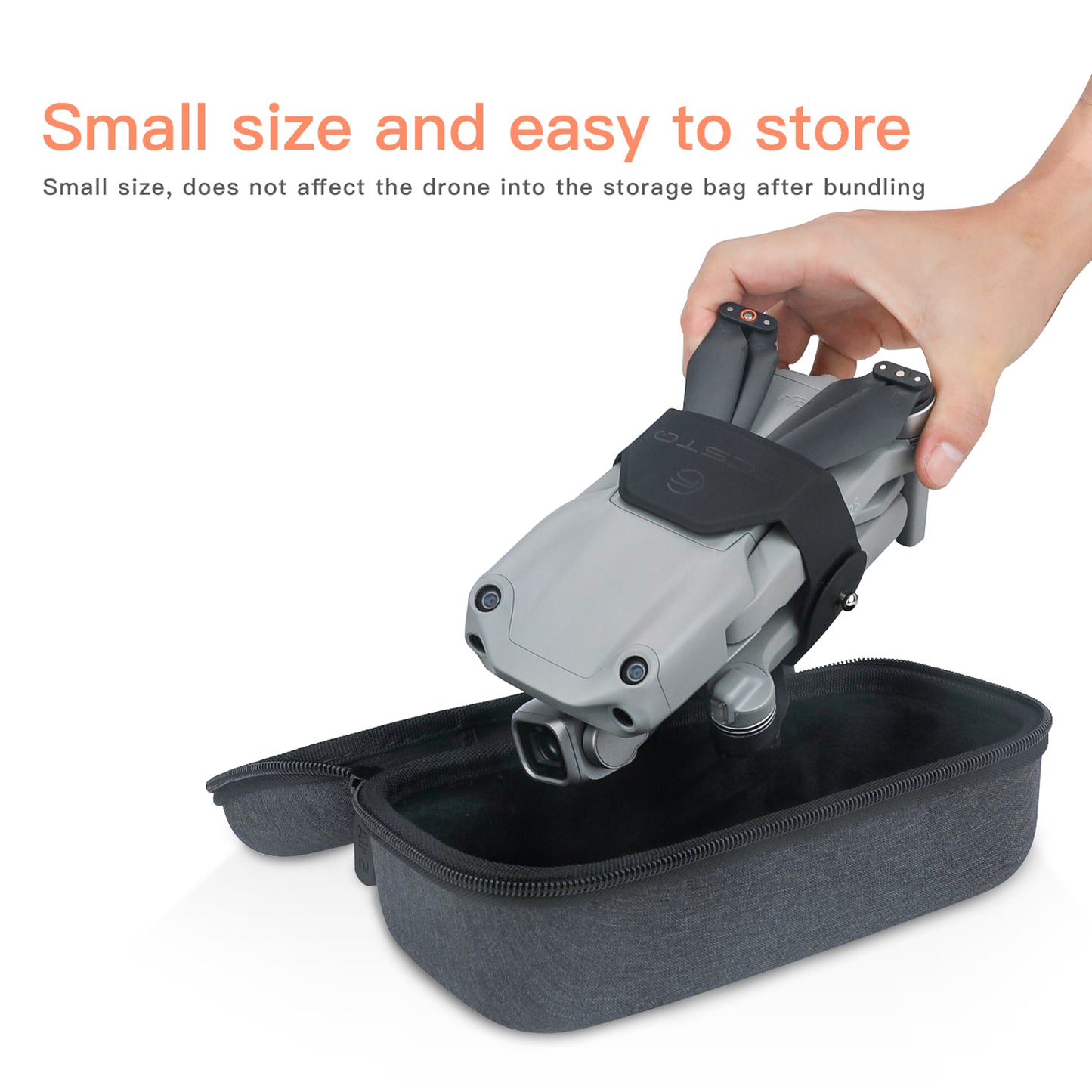 RCSTQ Propeller Fixing Strap Microfiber PU Belt for DJI Mavic Air 2 2S Drone