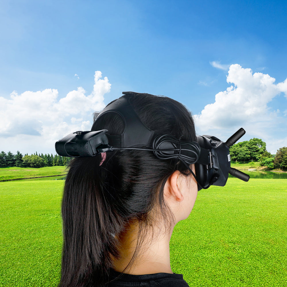 RCSTQ Back Clip Battery Storage Bag Case for DJI FPV V2 Flying Glasses Drone Power Supply Accessories